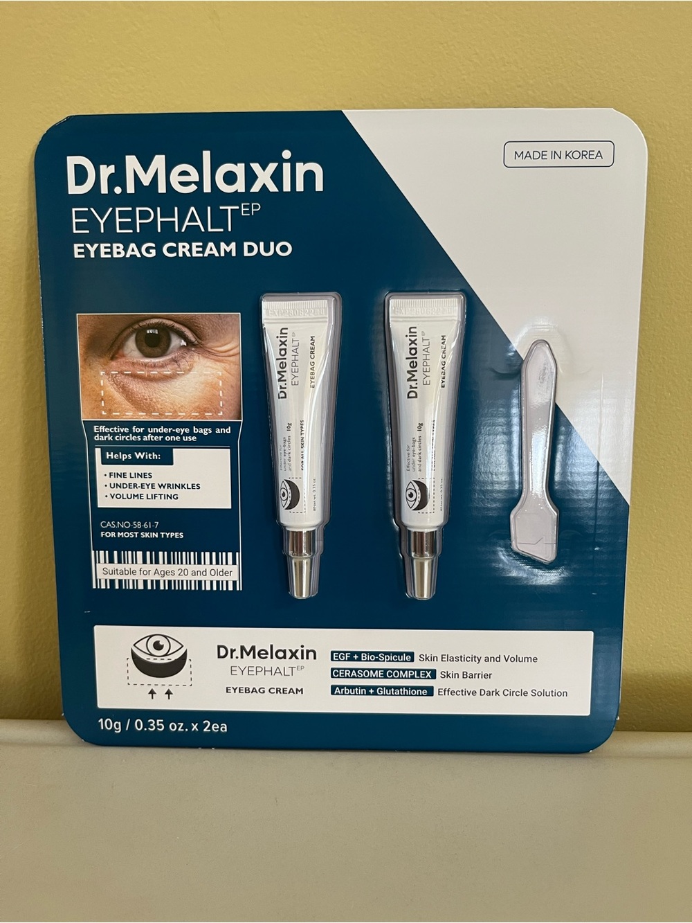 Eyephalt Eyebag Cream Duo - White & Blue
